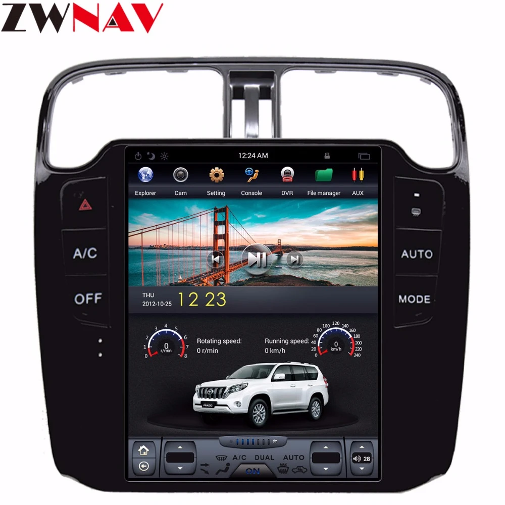 Головное устройство Tesla style на Android 7 1 с большим экраном gps навигацией для Volkswagen/VW