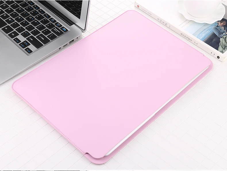 Новейший Чехол-посылка для ноутбука для Apple macbook Air retina 12 13, чехол для Mac book 13,3 дюймов с сенсорной панелью - Цвет: Розовый
