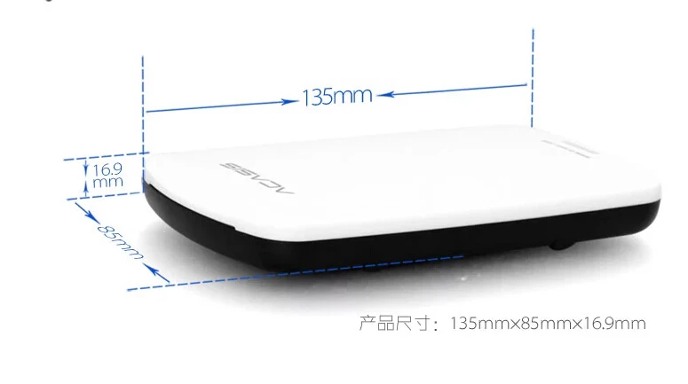 Внешний жесткий диск ACASIS FA-05U 2 5 дюйма USB2.0 корпус жесткого диска с кабелем для 9 мм