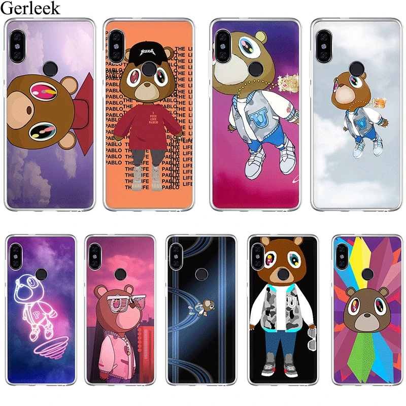 Чехол для телефона Kanye West Graduation Bear чехол Xiaomi Mi 6 8 Lite SE A1 A2 5X 6X Mix 2S F1|Чехлы-накладки| |