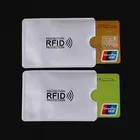 10 шт., защита от сканирования карт, защита для кредитных карт RFID, анти-магнитная алюминиевая фольга, портативный держатель для банковских карт