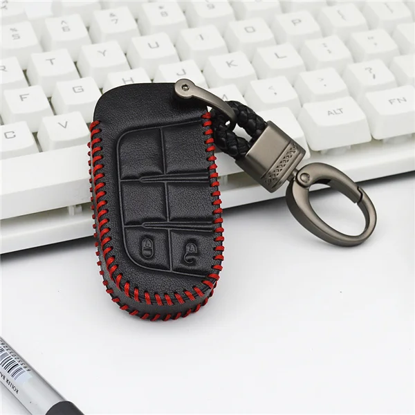 Red Line 2 For Fiat Брелок из натуральной кожи для Fiat Grande Punto 500 Stilo Bravo Linea Ducato Panda 500X Freemont Viaggio Ottimo автомобильный брелок - Название цвета: Red Line 2 For Fiat
