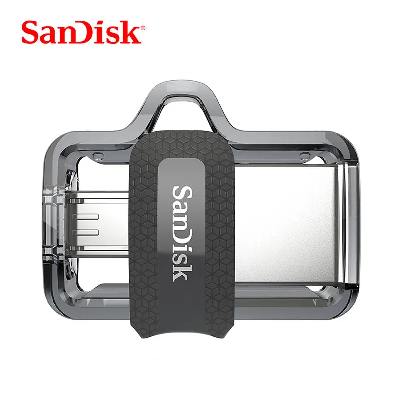Sandisk двойной OTG USB флэш-накопитель 128 ГБ Высокое Скорость 150 м/с USB3.0 на флэшке, 32 Гб оперативной памяти, 16 Гб встроенной памяти, 64 ГБ флеш-накопитель для Android/ПК