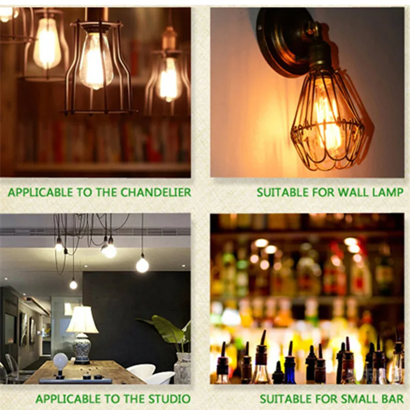 [MingBen] Ретро Светодиодный светильник накаливания с регулируемой яркостью ST64 E27 4