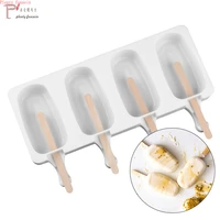 homemade food grade silicone ice cream molds 2 size lolly moulds freezer bar mold maker with popsicle sticks