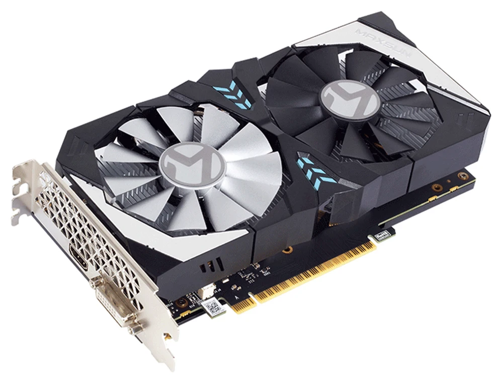 MAXSUN graphic card gtx 1650 4G GDDR5 NVIDIA 128bit 8000MHz 1485-1665MHz HDMI+DVI 12nm 896unit 75W gtx1650 video card for gaming
