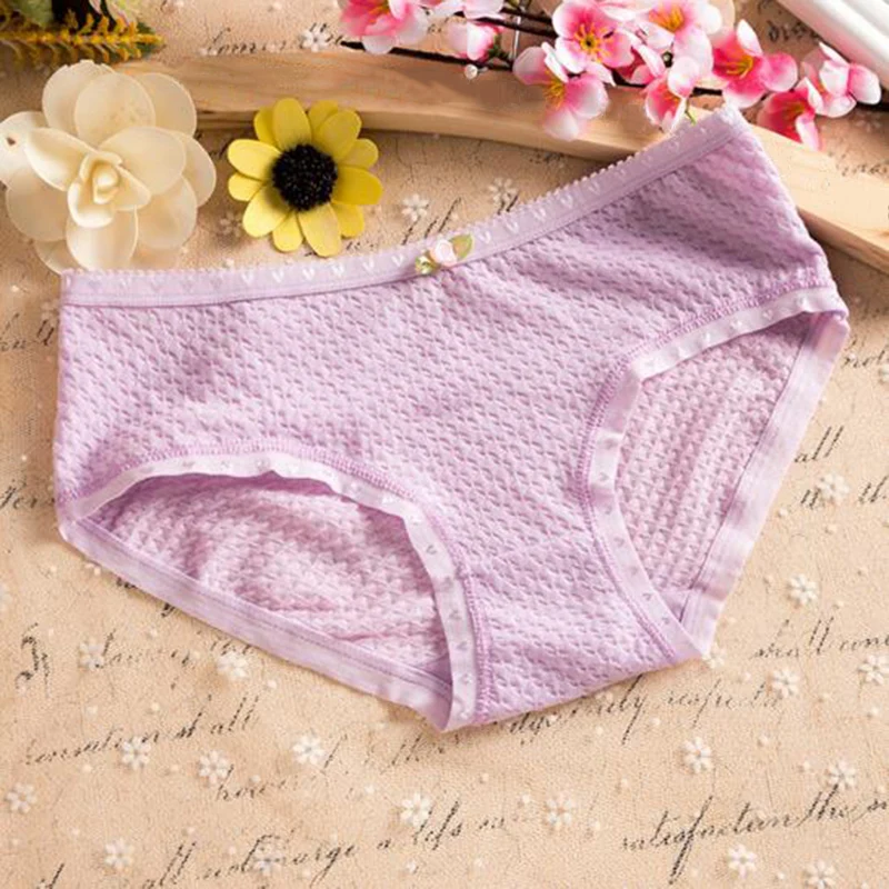 Женские хлопковые трусы брифы с пузырьками удобное дышащее нижнее белье для