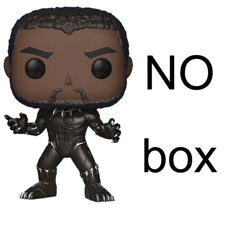 no retail box Мстители Marvel: Бесконечная война танос Железный человек Человек-паук Тор Капитан Американский Веном Халк Черная пантера фигурка виниловая модель игрушки - Цвет: no retail box