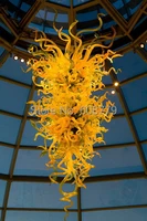 modern elegant hotel art lighting k9 crystal hand blown glass chandelier