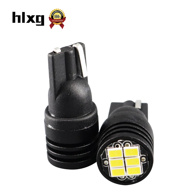 HLXG 10 шт. W5W CANBUS T10 светодиодный 194 168 автомобильный поворотный тормозной светильник