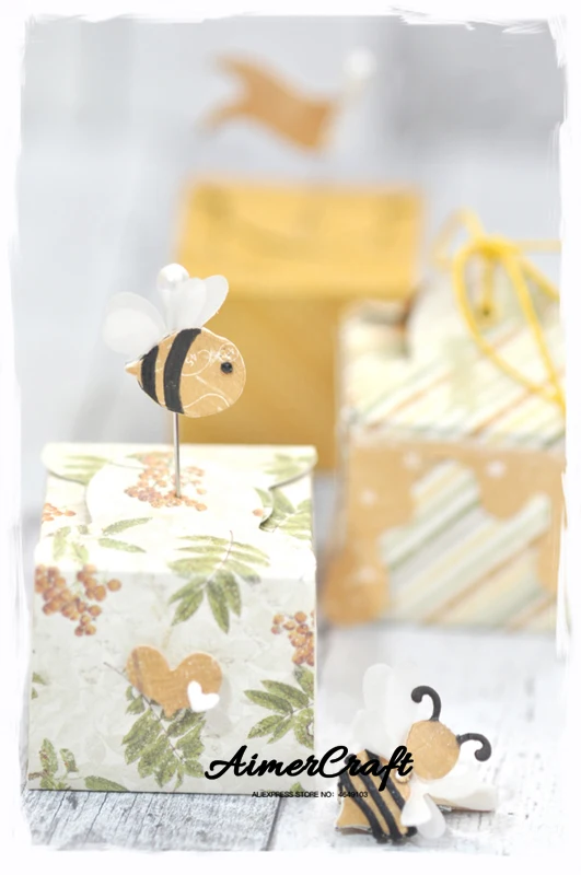 Металлические режущие штампы Little Bee Animal трафарет для скрапбукинга бумажных