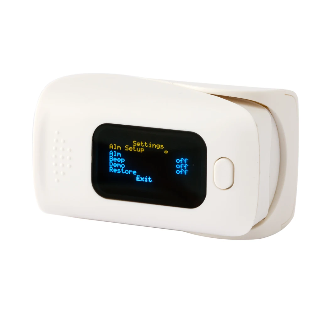 20% off пульса и уровня кислорода в крови Oximetro де pulso SPO2 PR будильник OLED звуковой сигнал для отображения данных по содержанию кислорода в крови Анти-Царапины Экран чехол/сумка дополнительно