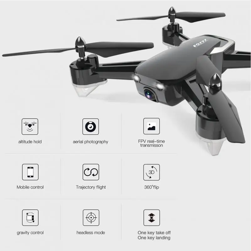 FQ40 Радиоуправляемый Дрон 720P широкоугольный FPV wifi HD камера Дрон Hover RC вертолет Квадрокоптер дроны 3D флип один ключ возврат дроны