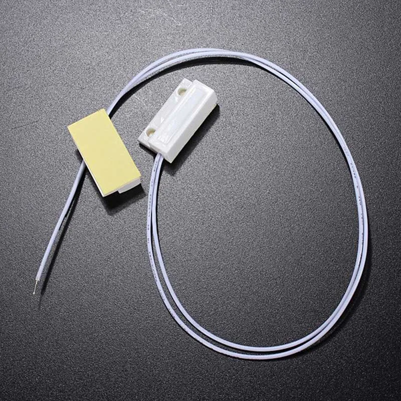 5pcs White Door Window Contacts Security Magnetic Reed Spring Switch Alarm Normal Closed Style Screws @JH | Безопасность и защита