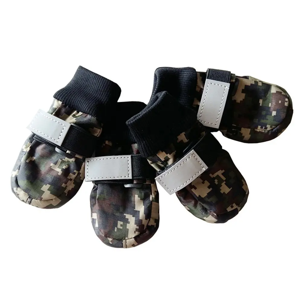 Новый дизайн камуфляжная обувь для домашних животных 4 шт. уличная спортивная