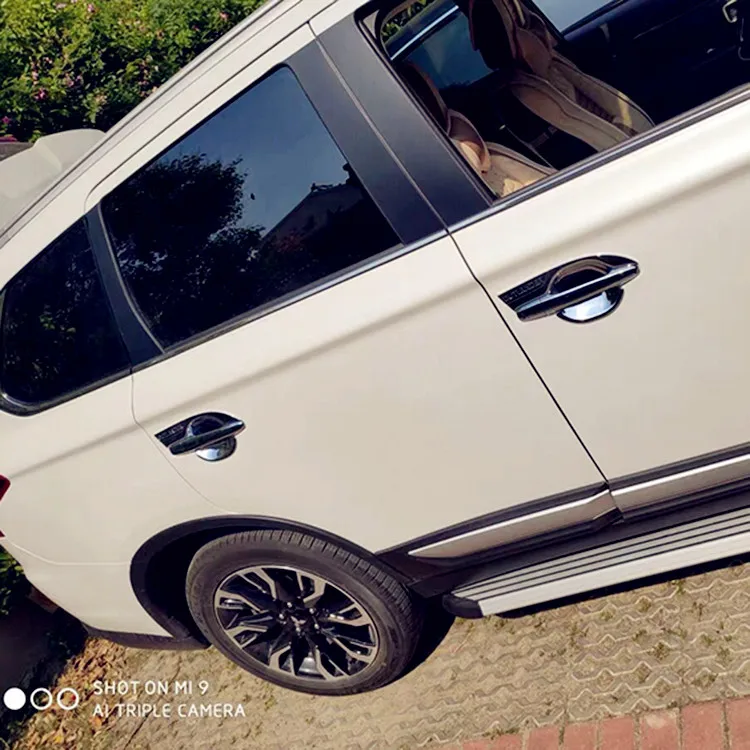 Подходит для 2013 2014 2015 2016 2017 MITSUBISHI OUTLANDER хромированная крышка дверной ручки/крышка