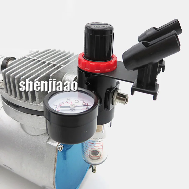 110V 220 V 23-25 л/мин 1/5Hp небольшой Аэрограф MS18-2 компрессор Малый вакуумный насос высокого давления с 18B модель герметичный насос