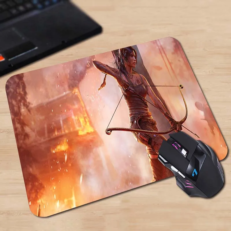 25x29cm Babaite laracroft с арбалетом tomb raider Лидер продаж Коврик для компьютерной мыши коврики для игровой мыши 18*22 см и 25*29 см - Цвет: 25x29cm