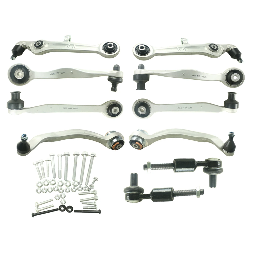 Рычаг управления Kit пригодный для AUDI ALLROAD 2.7 V6/4.2 V8/2.5 TDI Front L/R 11 шт. 8E0407509A 8E0407510A 4Z7407693