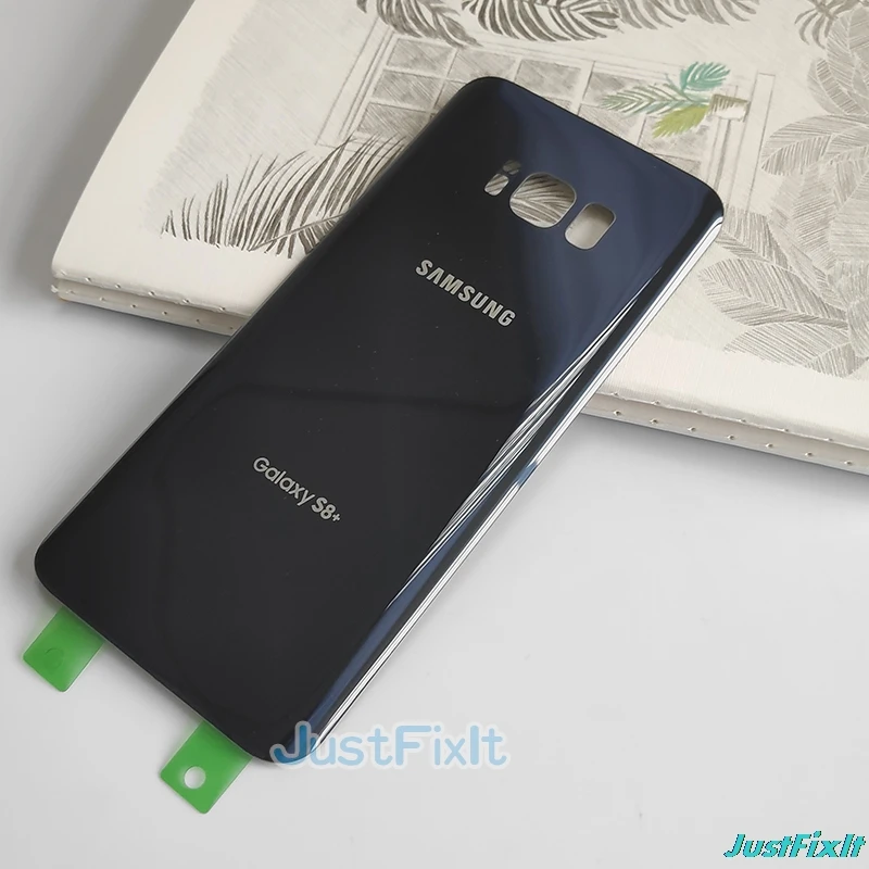 Для SAMSUNG Galaxy S8 + Plus G955 G955F задняя крышка для аккумулятора стекла Корпус чехол