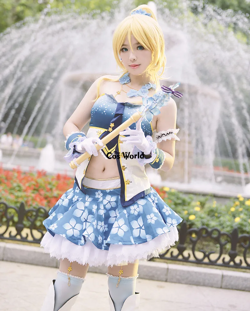 Love Live School Idol Project Ayase Eli Flower топ с феей платье Униформа наряд аниме костюмы для