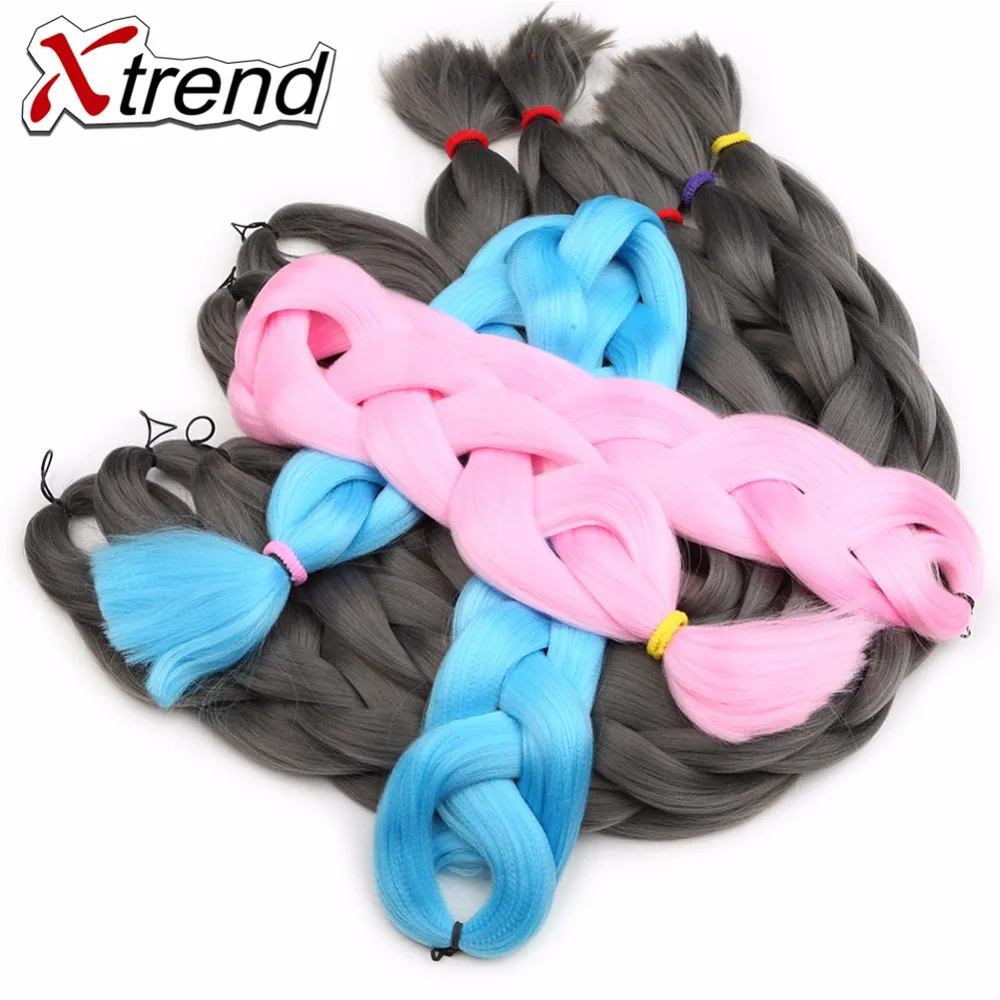 Xtrend 5 шт. синтетическое плетение волос &quotканеколон&quot для наращивания 82 дюймов
