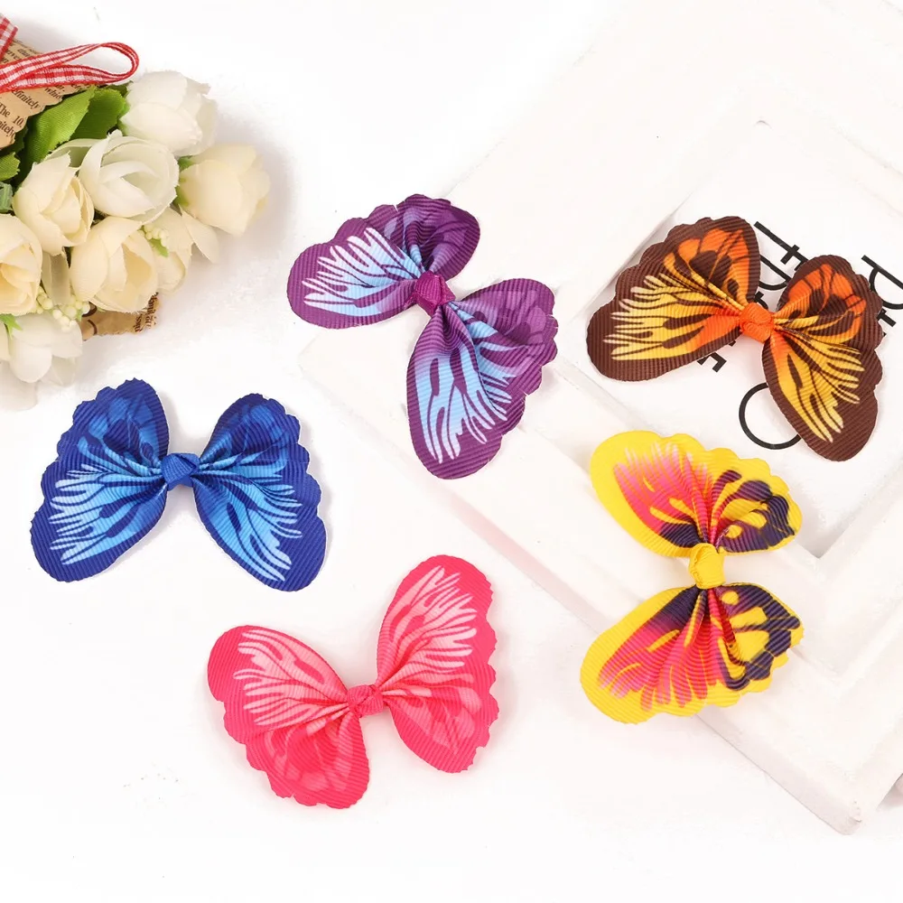 10 шт. цветной бант бабочка для рукоделия одежда шитье и ткань кружевные волосы