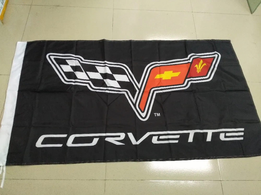 90*150 см/60*90 см Флаг Corvette баннер Polyster Motor Activity декоративные автомобильные