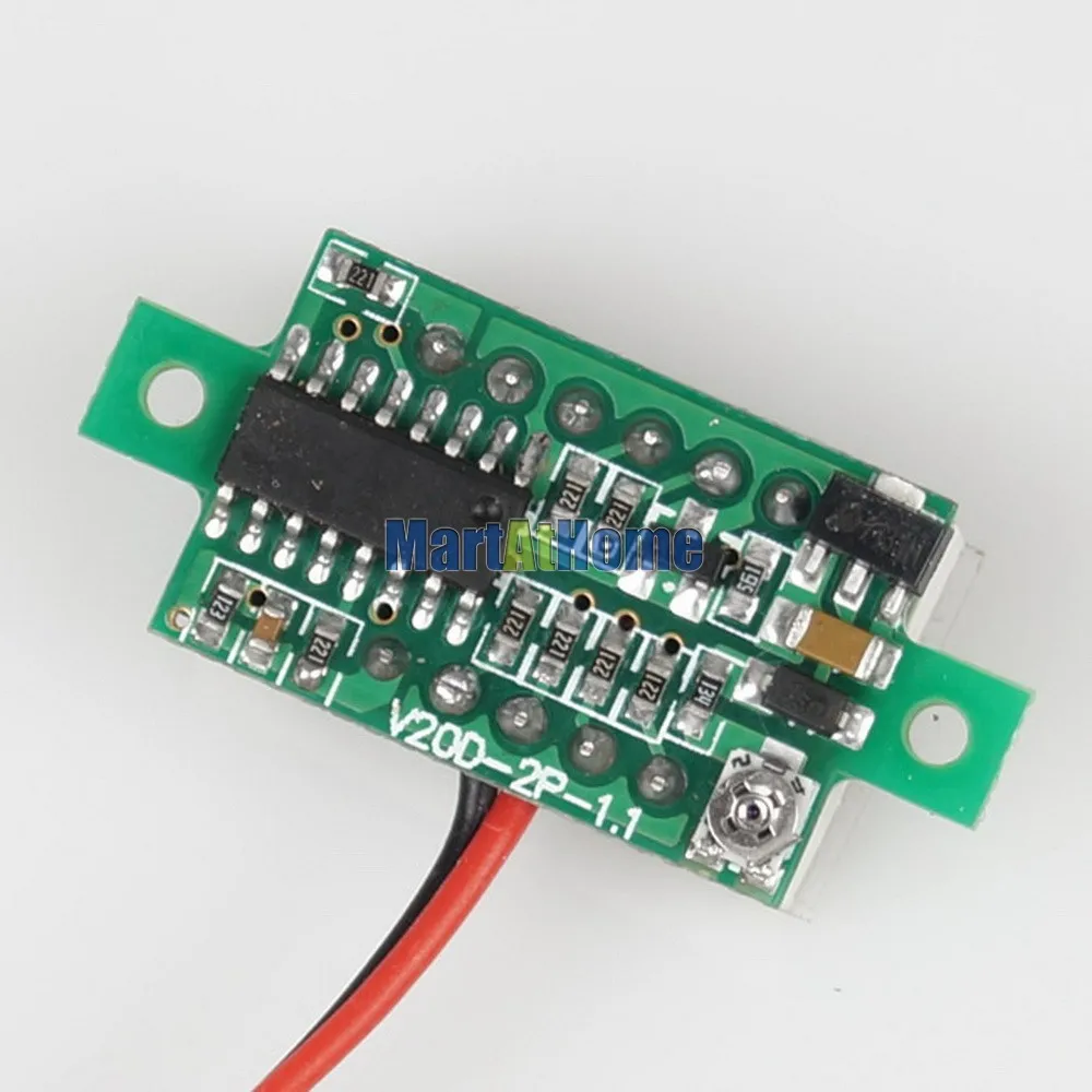 

Free Shiping 2pcs Digital Voltmeter Volt Panel Meter DC 2.5~30V 2-wires Reversal Protection Yellow #BV181 @CF