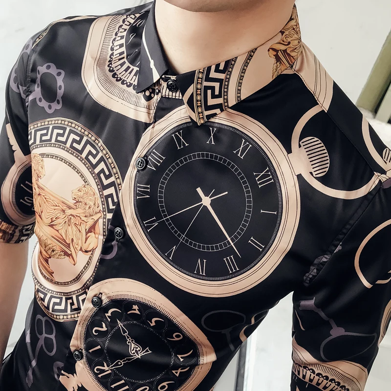 Летом 2018 года новая Южнокорейская версия рубашки с рукавами мужская рубашка