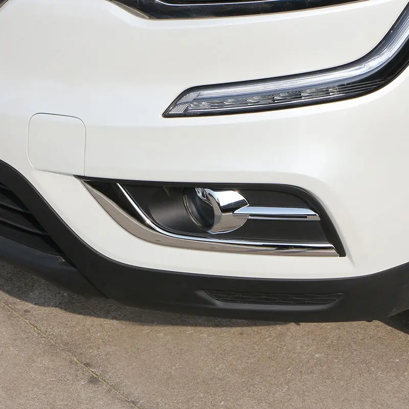 Carmilla 1 пара глянцевый внешний для Renault Koleos ABS хромированный передний противотуманный светильник, Накладка для лампы