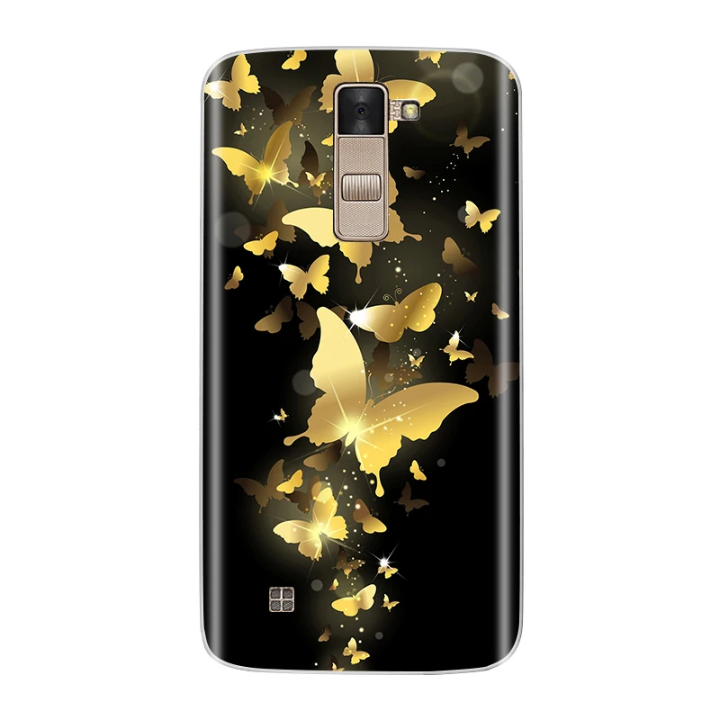 Чехол для телефона LG K8 силиконовый мягкий ТПУ Модный цветочный узор окрашенный защитный чехол для LG K8 задняя крышка чехол s