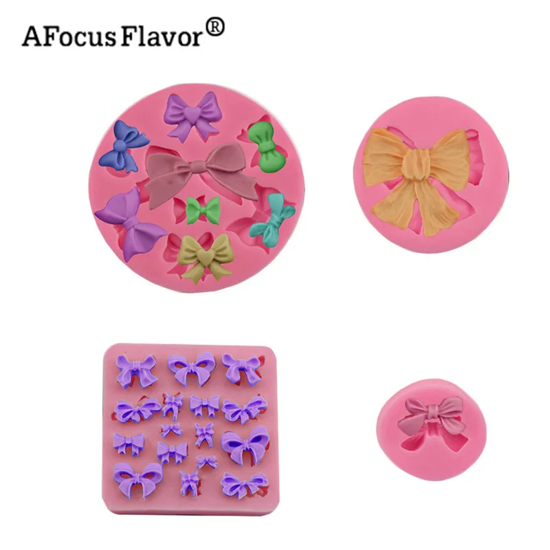 1 шт. силиконовая мини форма в виде банта|Формы для тортов| |