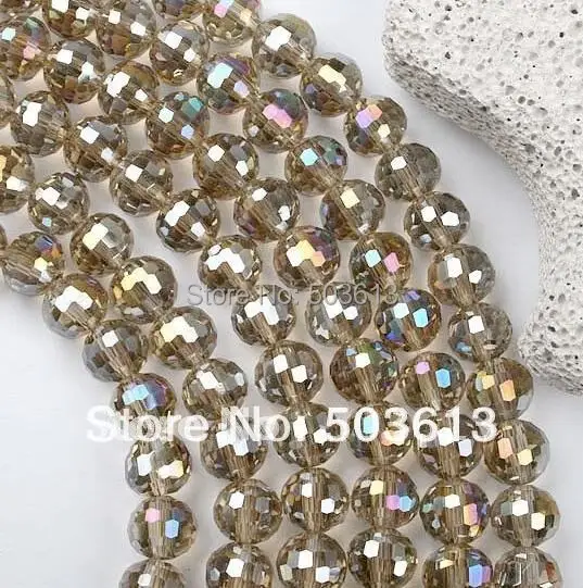 8 мм серые граненые круглые бусины из хрустального стекла (xcb1086)|loose beads|glass facetedcrystal