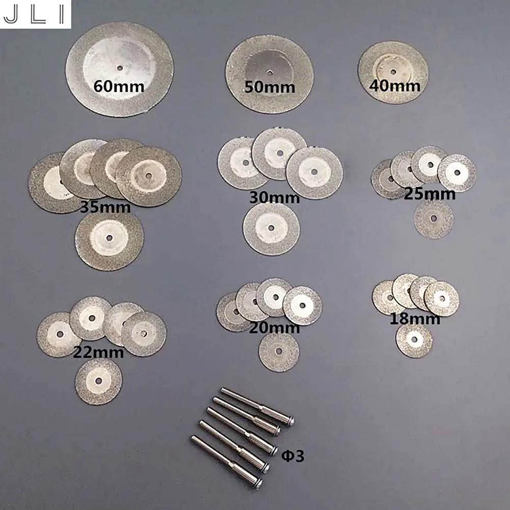 

JLJ 38 pcs Mini drill accessorieselectric grinding accessories cutting disc 3.0mm grinding wheel blade abrasive rotary tool