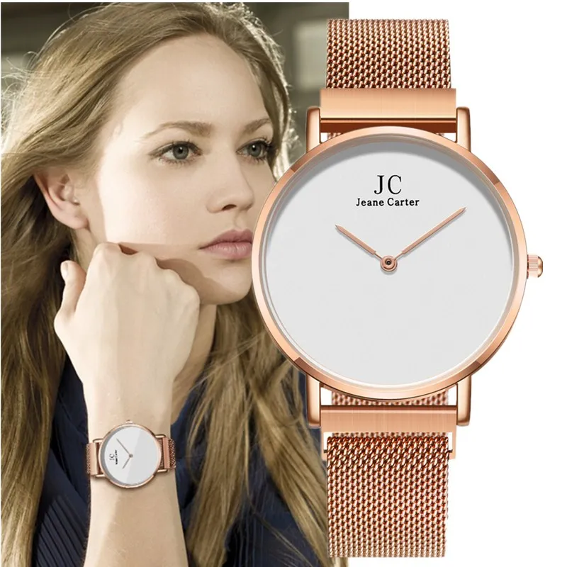 Женские наручные часы с магнитным ремешком Роскошные Кварцевые со стразами 2019 |