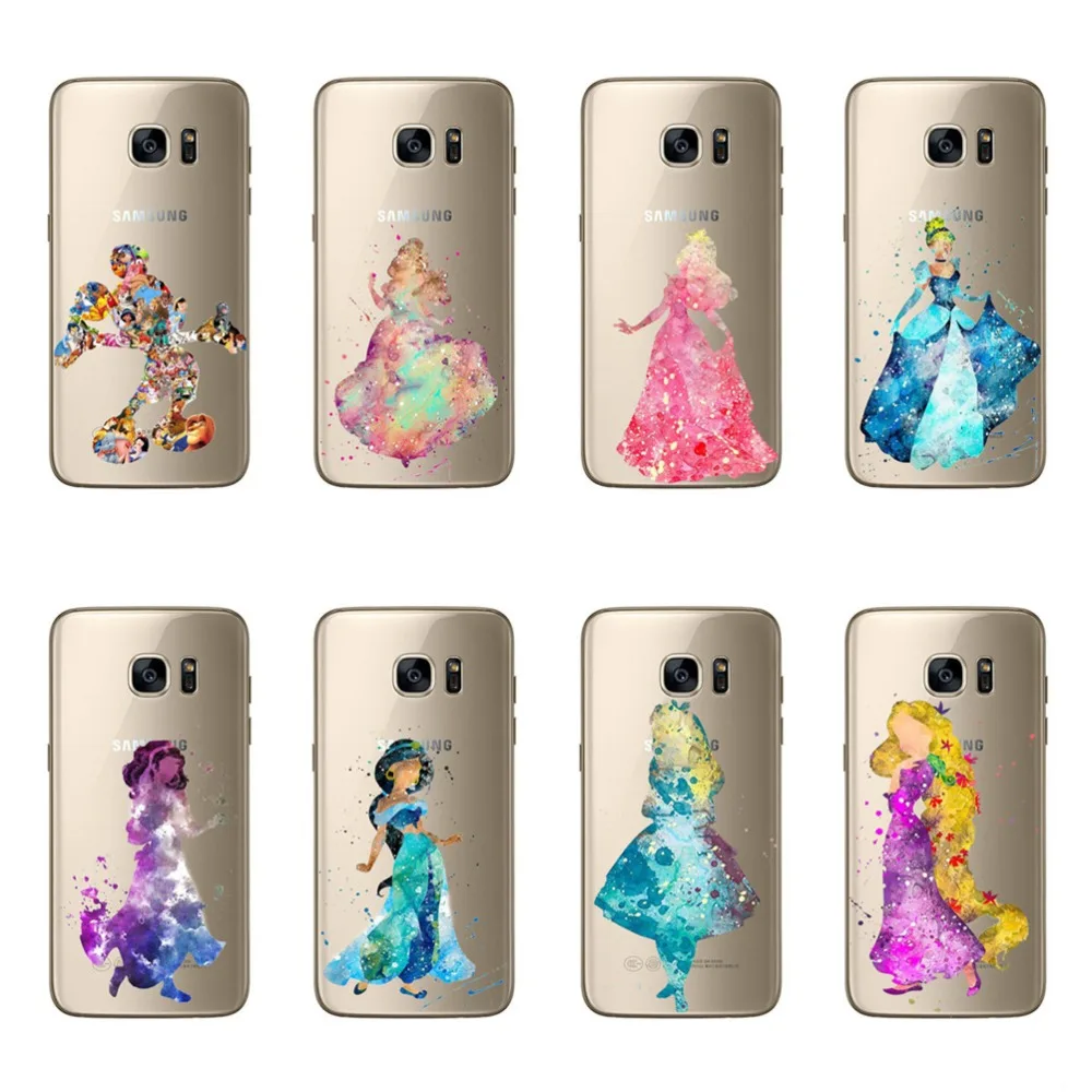 Для samsung Galaxy A310 A3 2016 роскошные Белоснежка Русалка Ариэль чехлы с героями