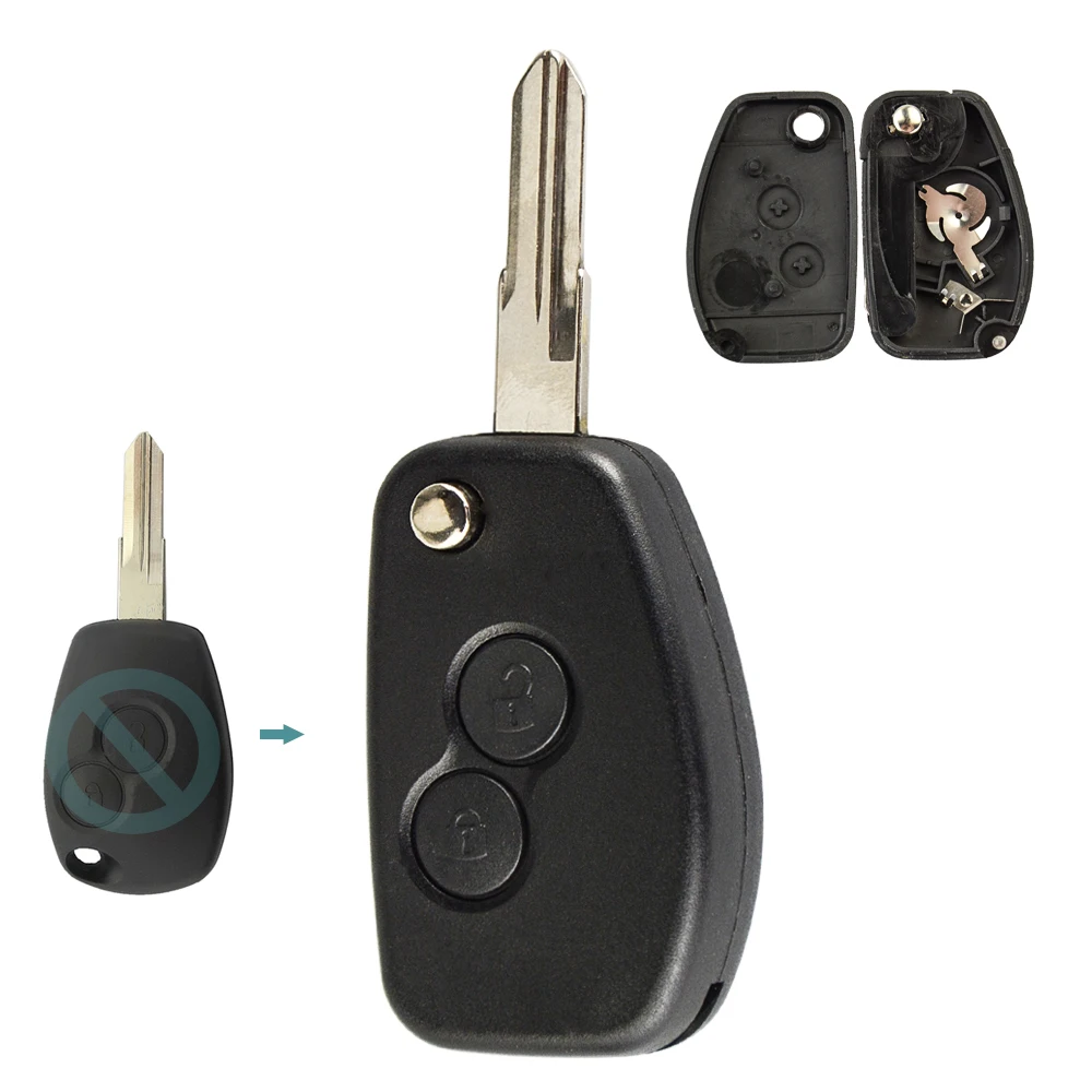 OkeyTech 2/3 Кнопка Модифицированная откидная оболочка ключа дистанционного
