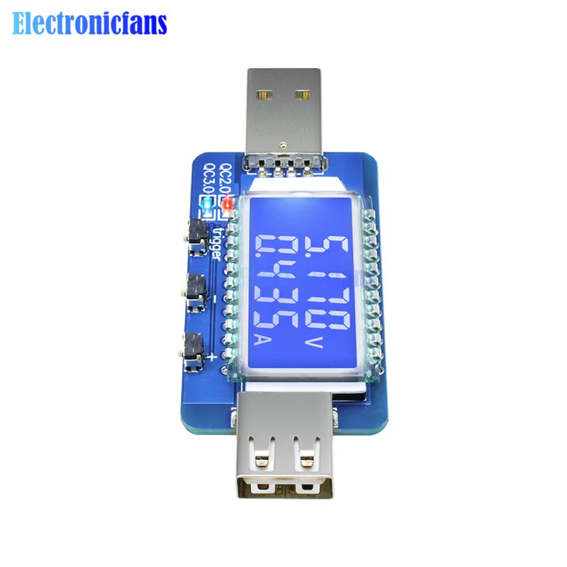 Цифровой USB-детектор QC2.0 QC3.0 с ЖК-дисплеем 4-28 В постоянного тока 40 мА-5 А |