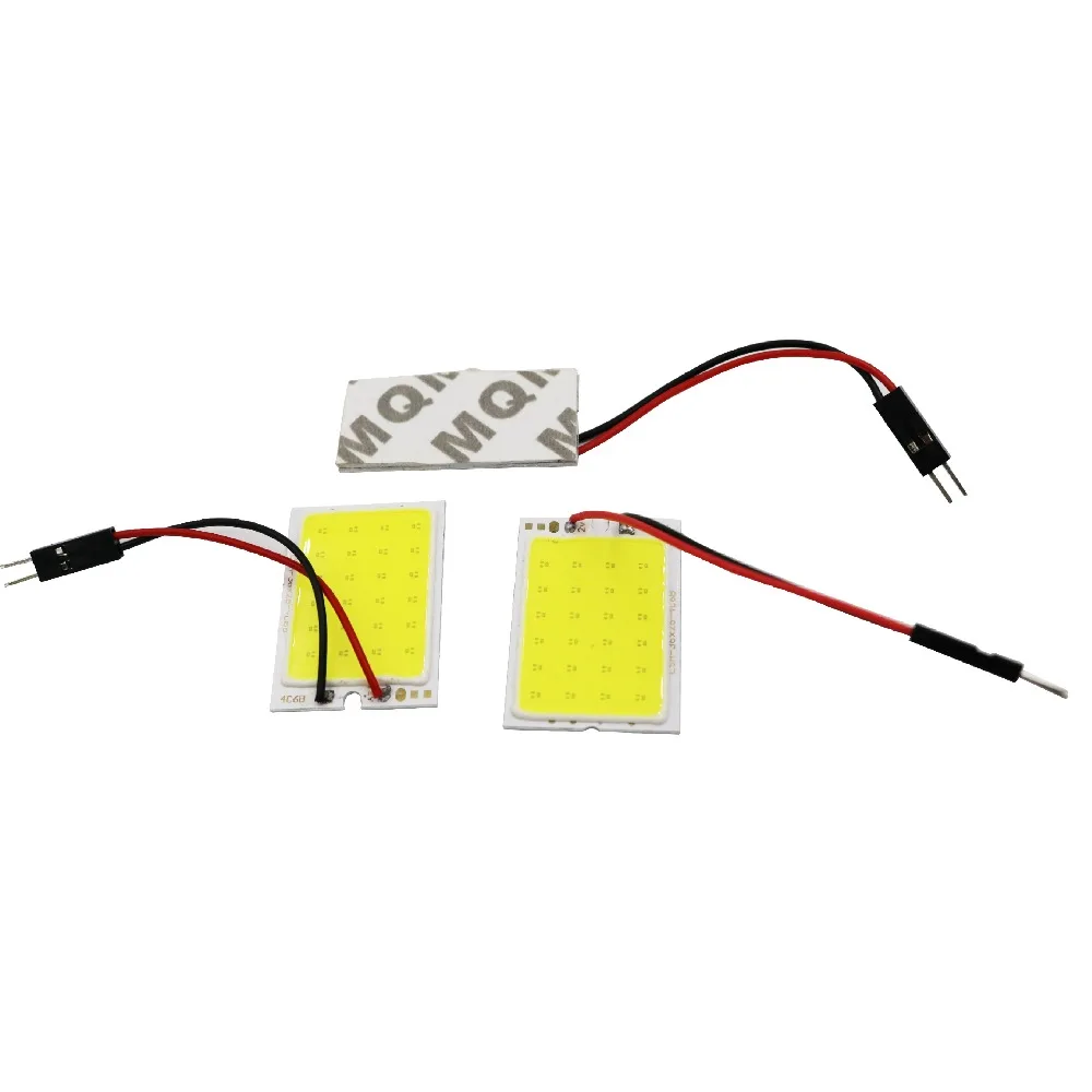 YSY 100 шт. T10 COB 24smd светодиодный ная панель автомобиля интерьер чтение карты лампа