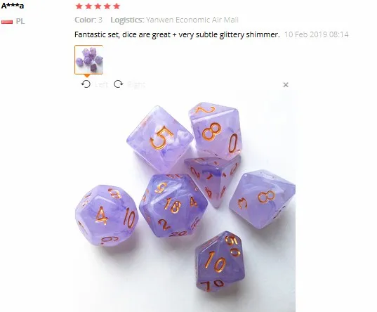 7 шт./компл. многогранные кости d& d4 d6 d8 d10 d% d12 d20 многогранные TRPG игры Набор Игральный костей для Настольная игра