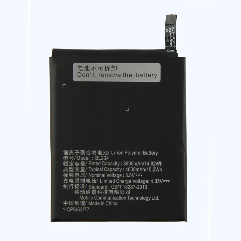 Оригинальный аккумулятор высокой емкости BL234 для Lenovo A5000 Vibe P1m P70 P70A P70t P70-T P70-A P1MA40