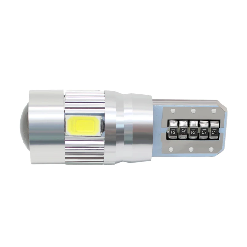 10 шт. T10 W5W canbus led 6 SMD 5630 чип 501 194 безошибочный Автомобильный светодиодный индикатор