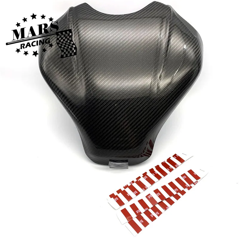 Мотоциклетная накладка на бак из настоящего углеродного волокна защитная для