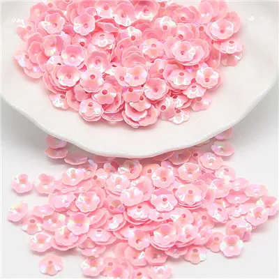 ab pink Блестки, 6 мм, цветочные блестки, свободные, блестки, лентеджелас, рукоделие и шитье, ПВХ, пайетки, фурнитура, бижутерия, ремесла, 20 г - Цвет: ab pink