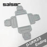 50pcs d ukk35 universal terminal blocks endingend stoper suit for ukk3 ukk5 guide rail fixed block gray