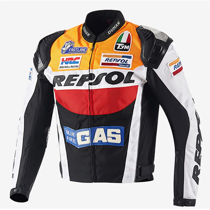 Новые DUHAN мотоциклетные куртки moto GP REPSOL куртка для гоночного мотоцикла наивысшего качества Оксфорд езда Джерси