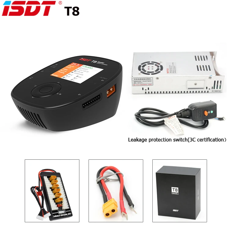 ISDT T8 1000 Вт BattGo умный баланс батареи балансировочное зарядное устройство 42А источник питания для 2-8S Lipo зарядки батареи