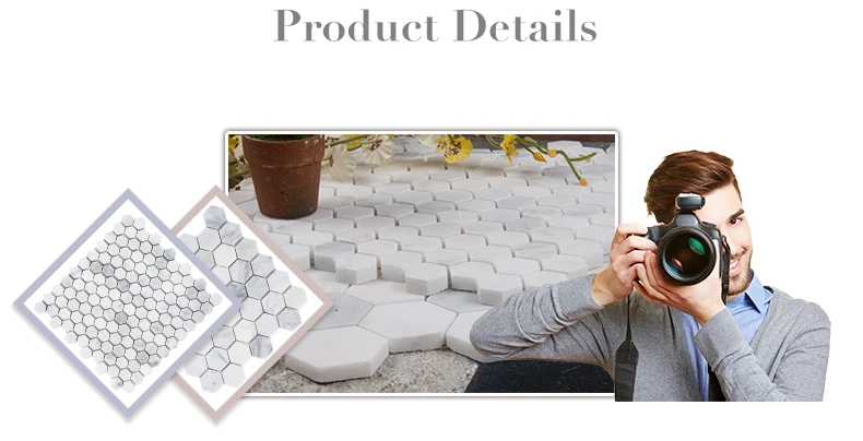 Бытовая Шестигранная плитка из каррарского мрамора кухонный брызговик декор для