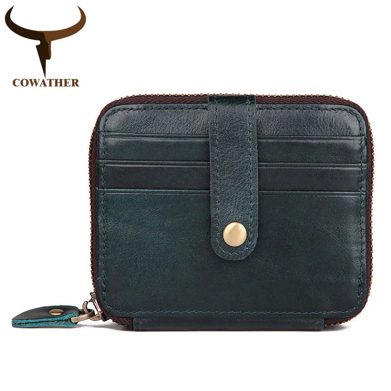 Мужской кошелек из натуральной кожи с RFID защитой|Держатели для карт и пропусков| |